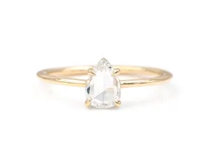0.52-Carat Rose Cut Pear Solitaire