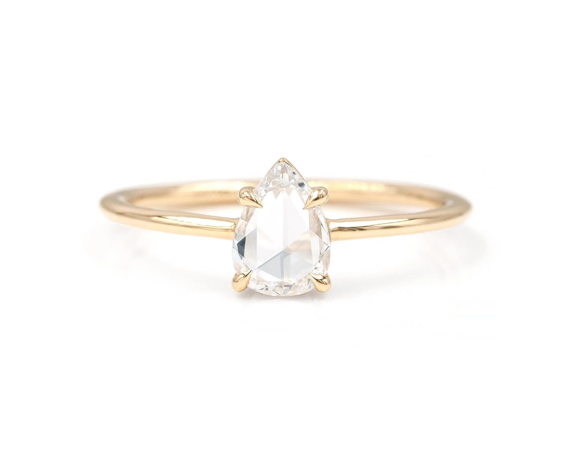 0.52-Carat Rose Cut Pear Solitaire