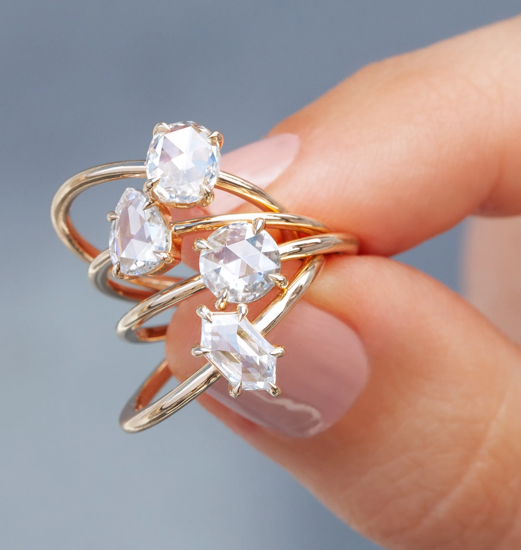 0.52-Carat Rose Cut Pear Solitaire
