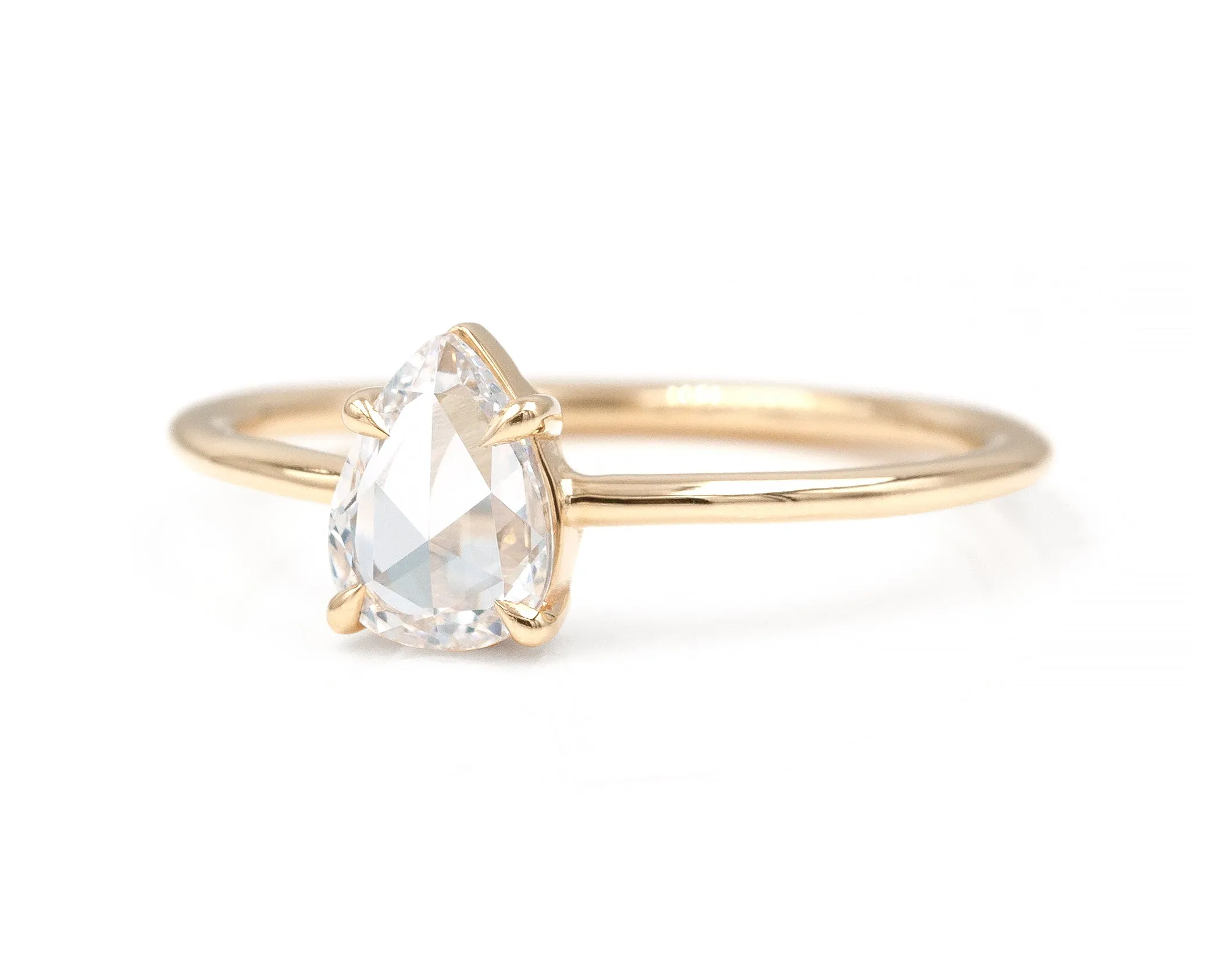 0.52-Carat Rose Cut Pear Solitaire