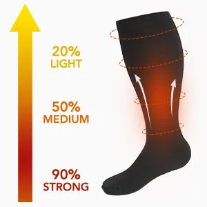 1-Pairs Nude Big Calf Compression Socks for Man and Woman (15-20 mmHG）| ACTINPUT