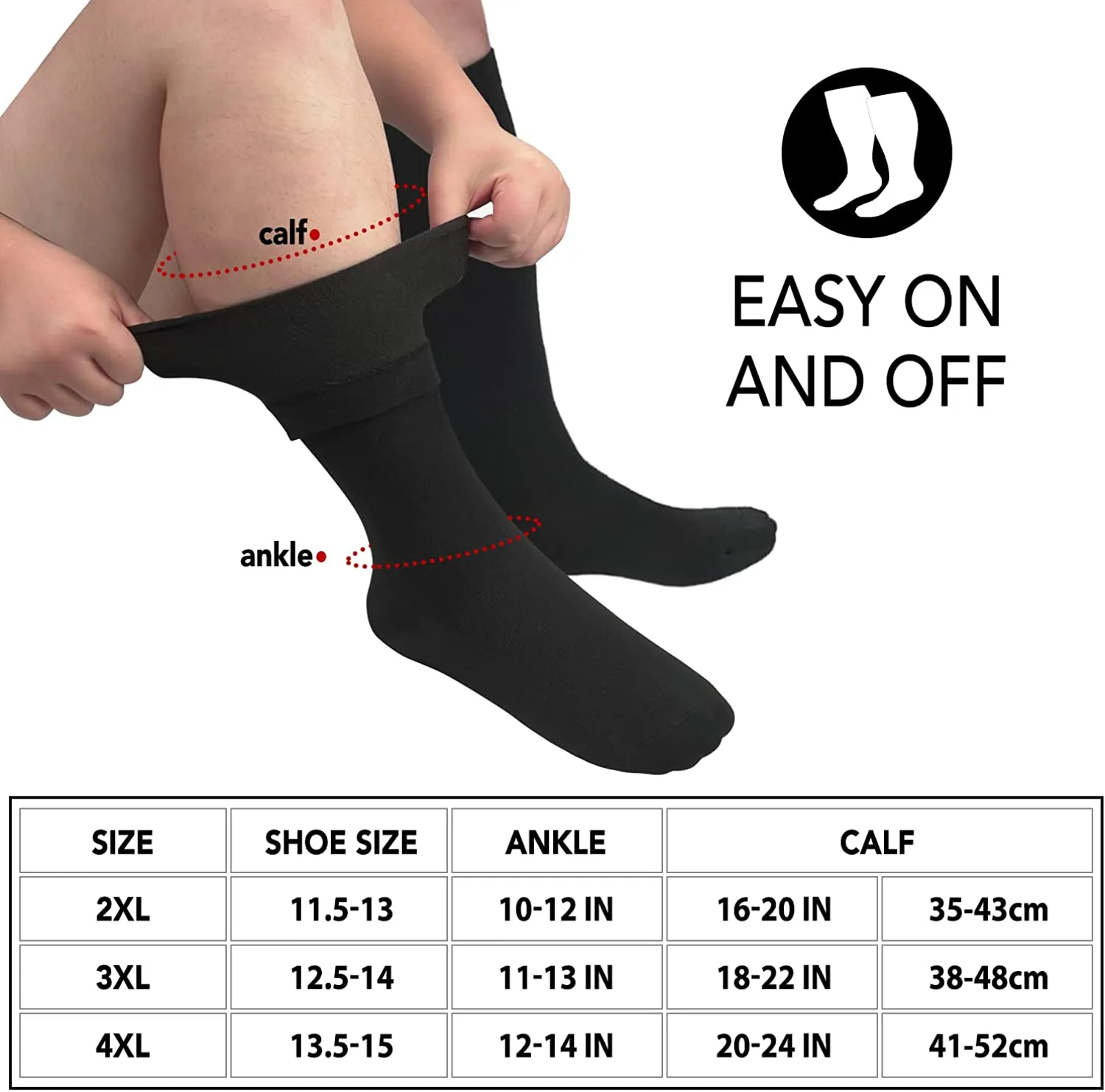 1-Pairs Nude Big Calf Compression Socks for Man and Woman (15-20 mmHG）| ACTINPUT