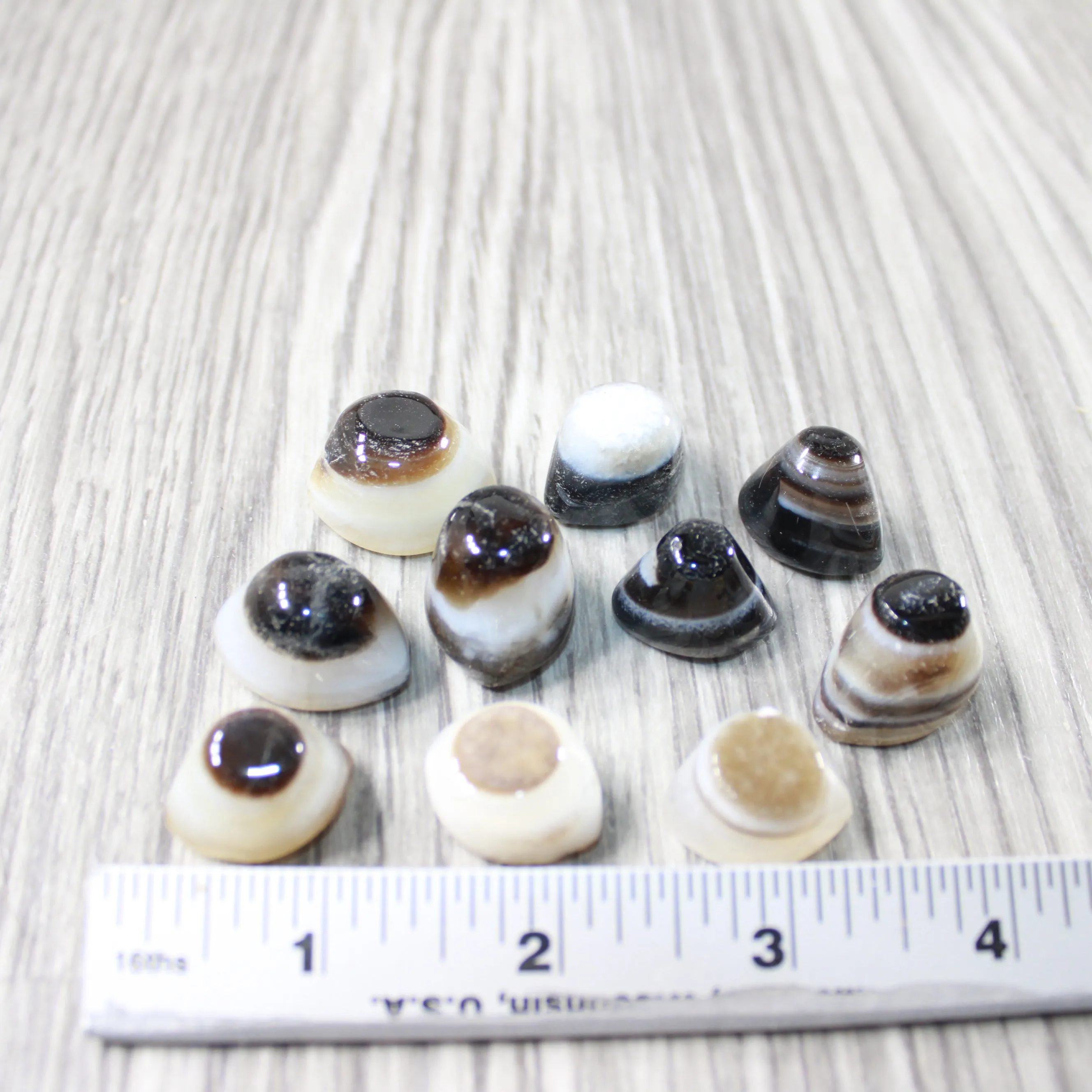 10 Agate Eyes   #0049 Naturally Formed