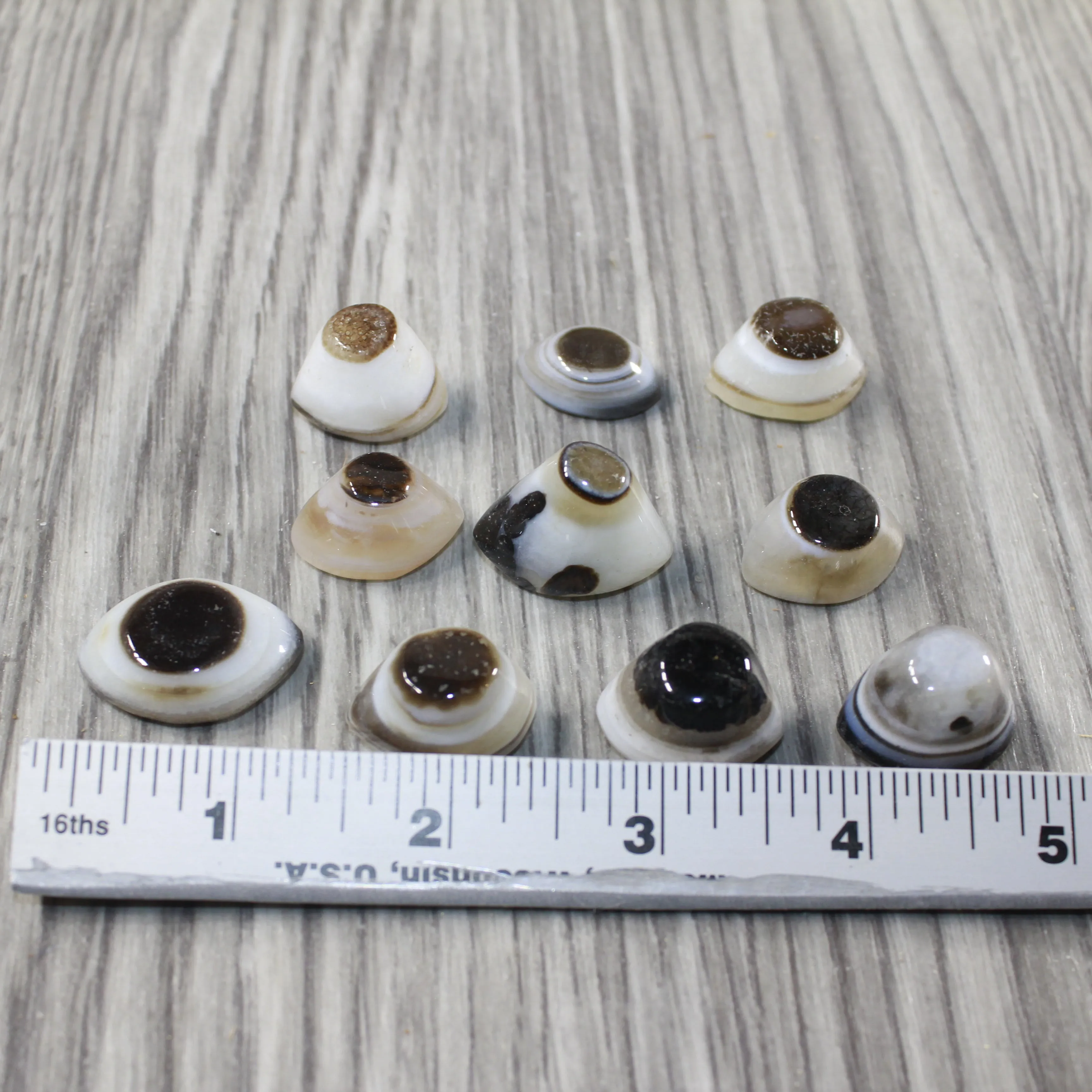 10 Agate Eyes   #6643 Naturally Formed