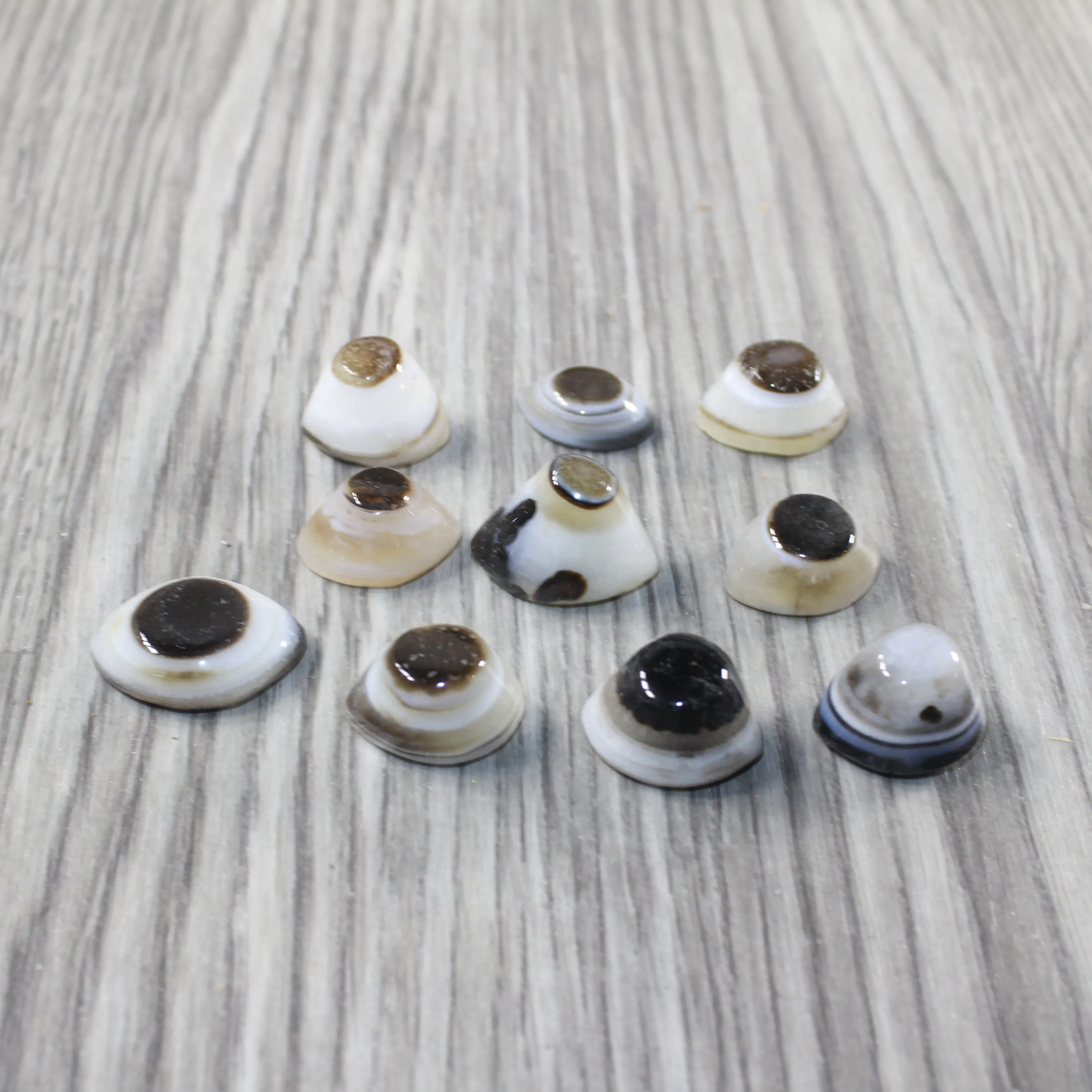 10 Agate Eyes   #6643 Naturally Formed