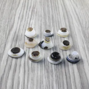 10 Agate Eyes   #6643 Naturally Formed