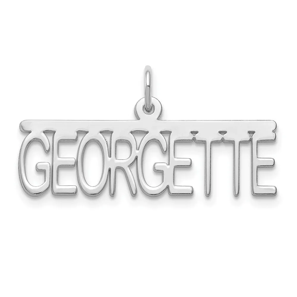 10KW Polished Arial Rounded Font Name Plate