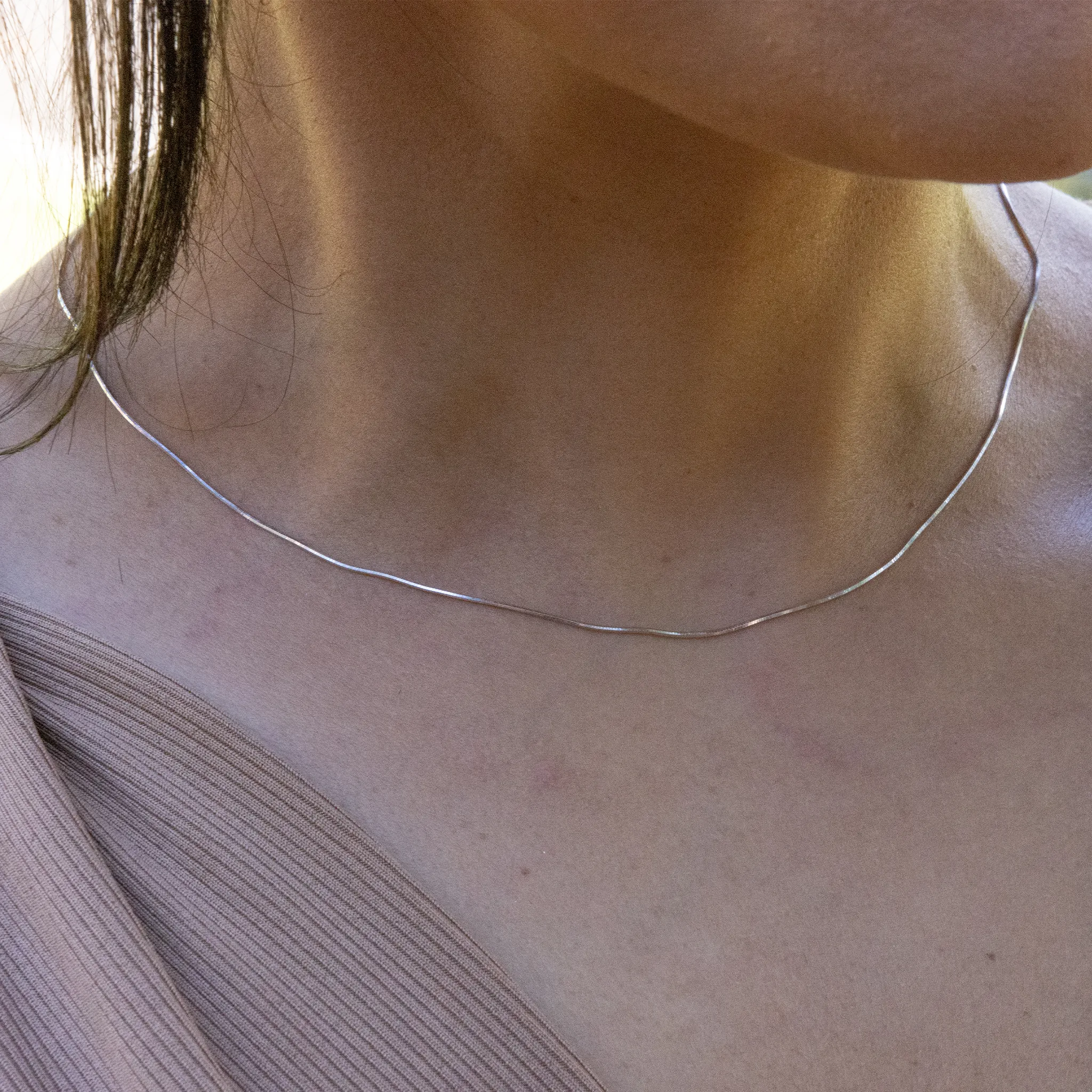 1.0mm Snake Chain in Sterling Silver
