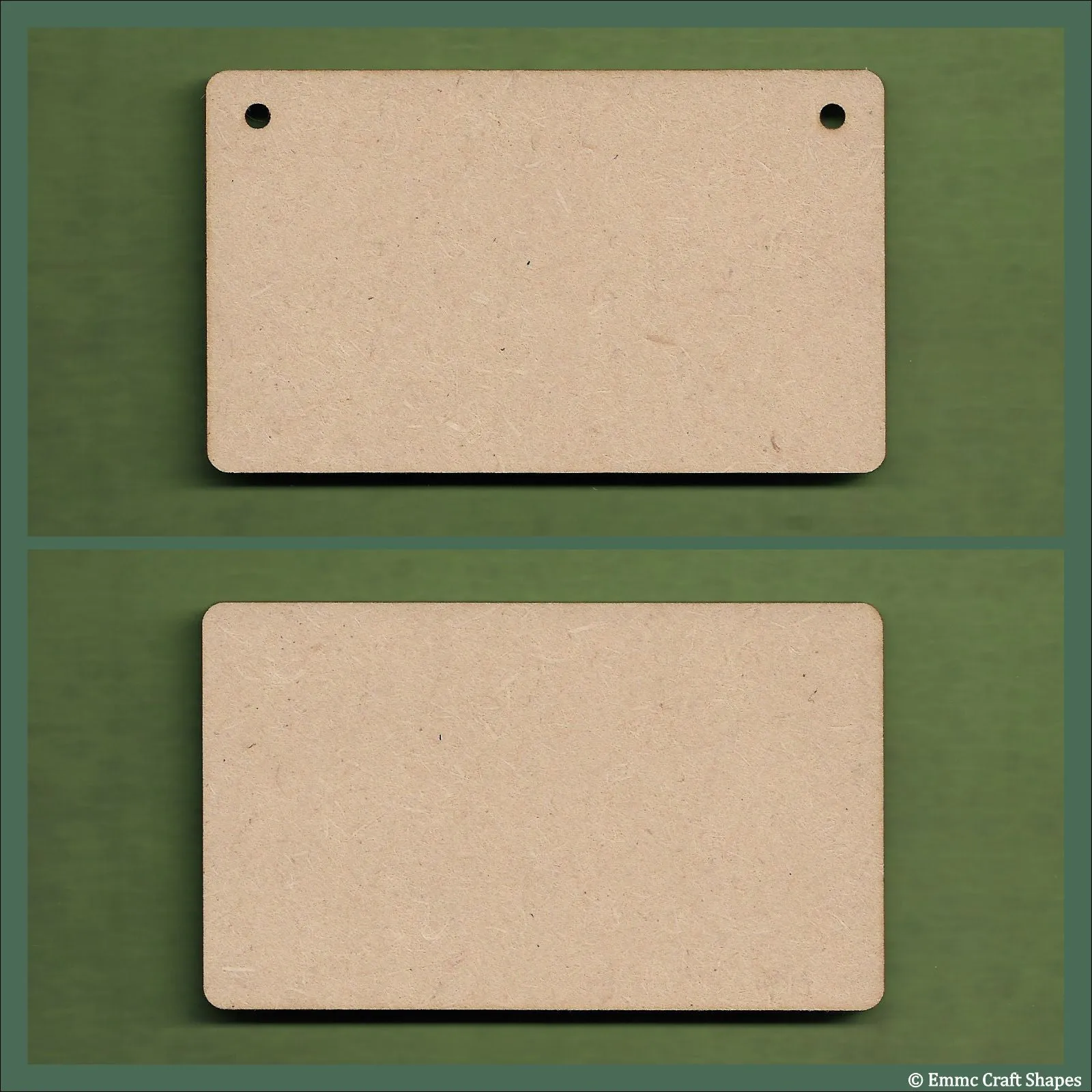 12 cm Wide 3mm thick MDF Plaques with rounded corners