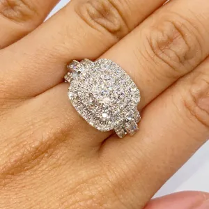 14K 14.2MM Rounded Square Engagement Ring