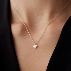 14k Gold Diamond Necklace