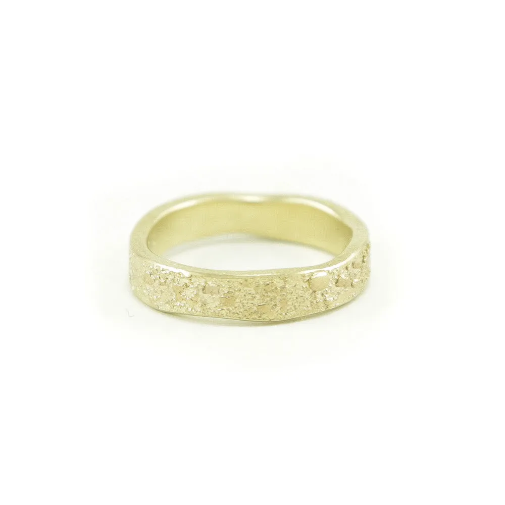 14K Gold Organic Band