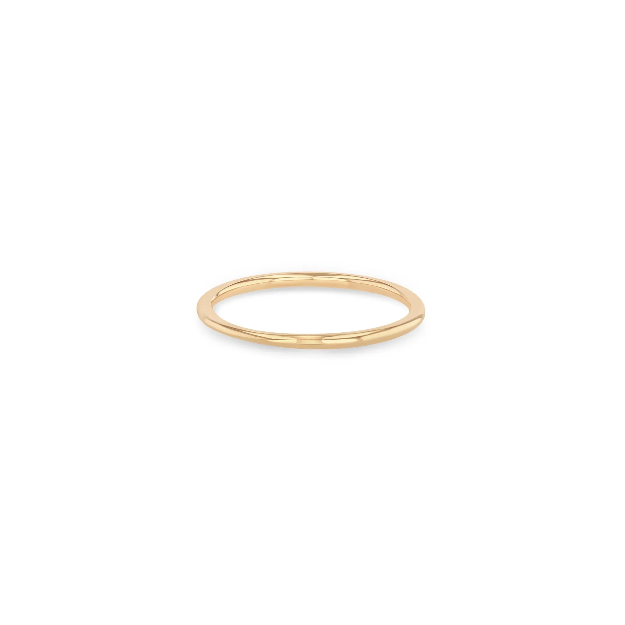 14k Gold Rounded Band Ring