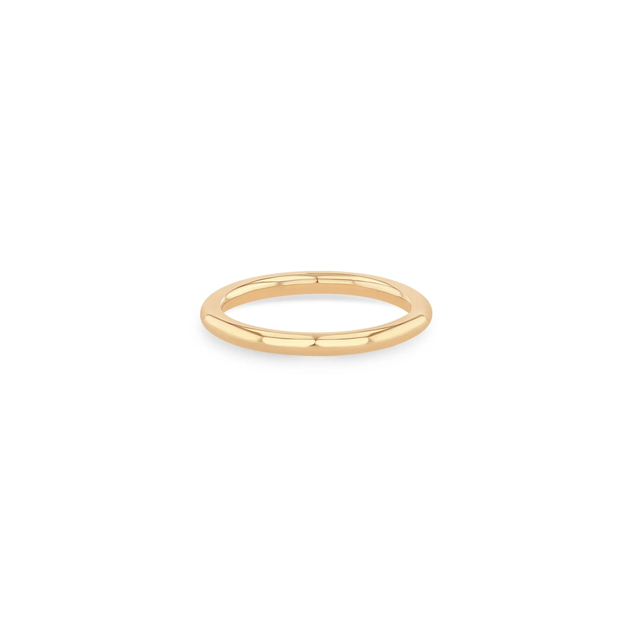 14k Gold Rounded Band Ring