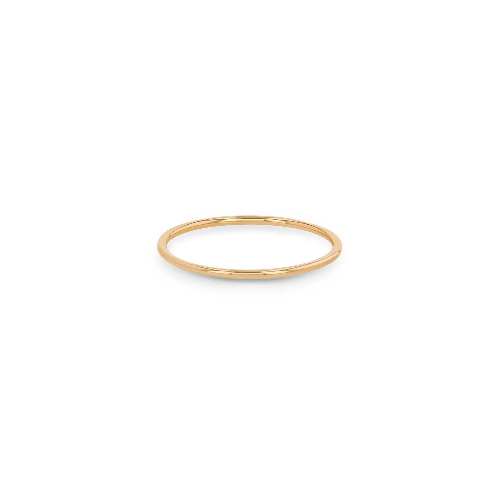 14k Gold Rounded Band Ring