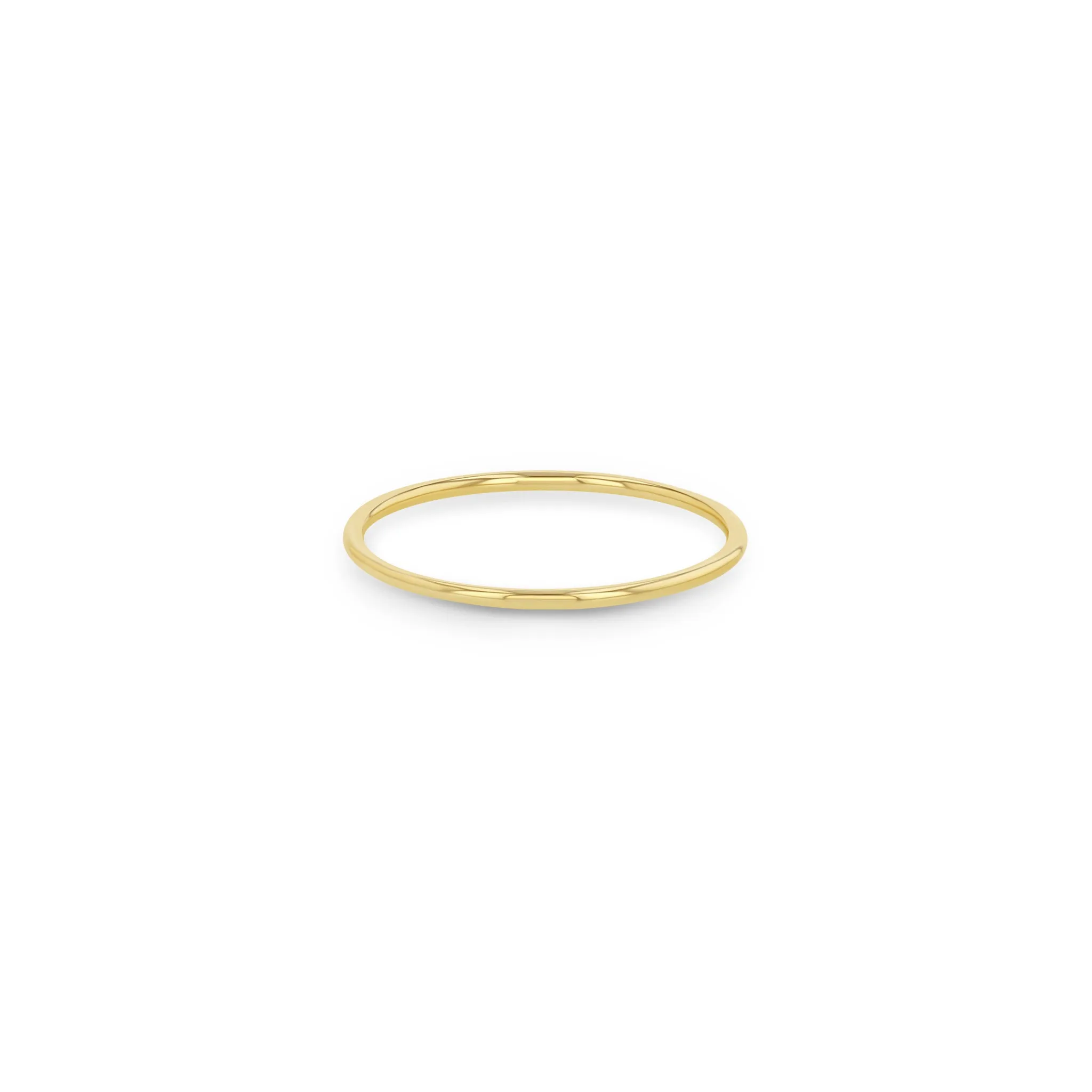 14k Gold Rounded Band Ring