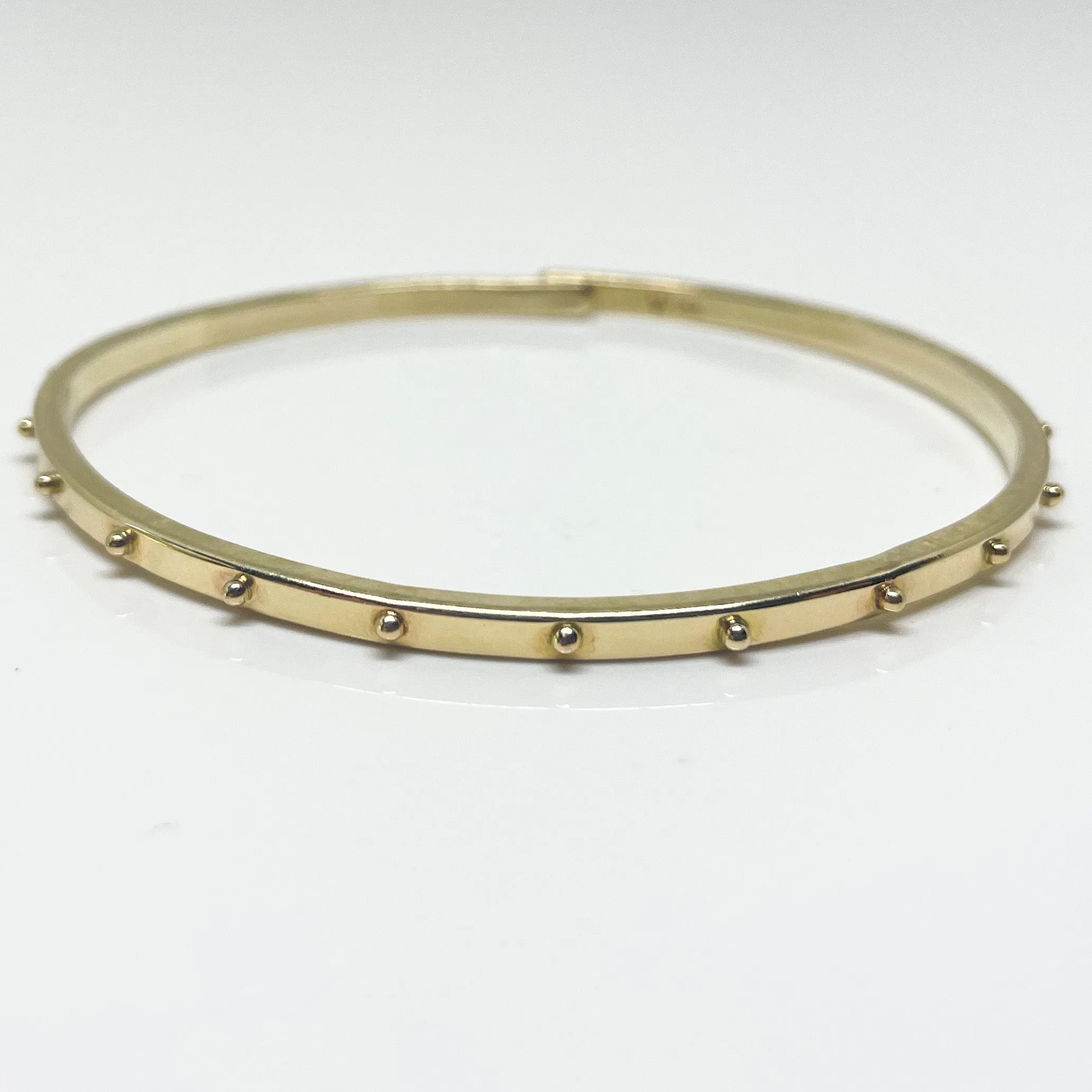 14k Gold Skinny Beach Bangle