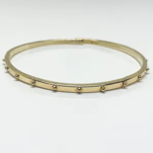 14k Gold Skinny Beach Bangle