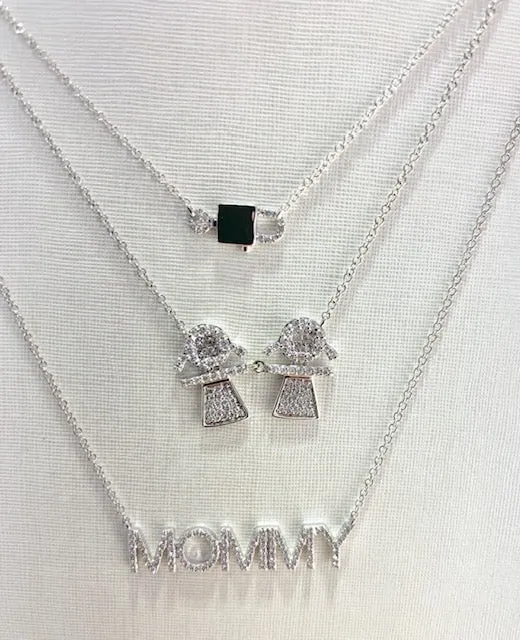 14K Rose Gold Diamond Lock & Key Necklace