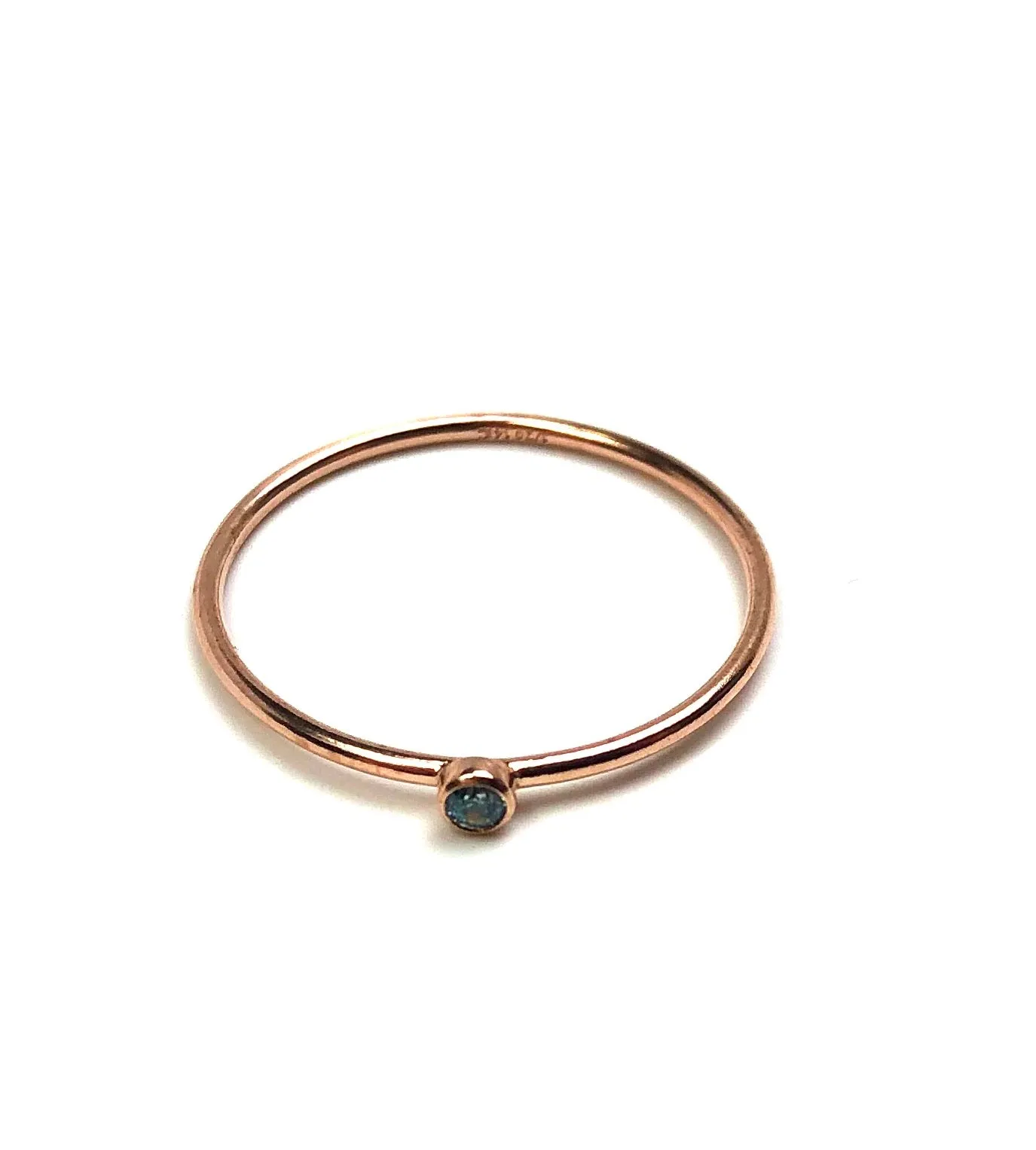 14kRGF 2mm Swiss Blue Ring