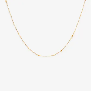 15.5" Little Gold Fleck Necklace | N4201