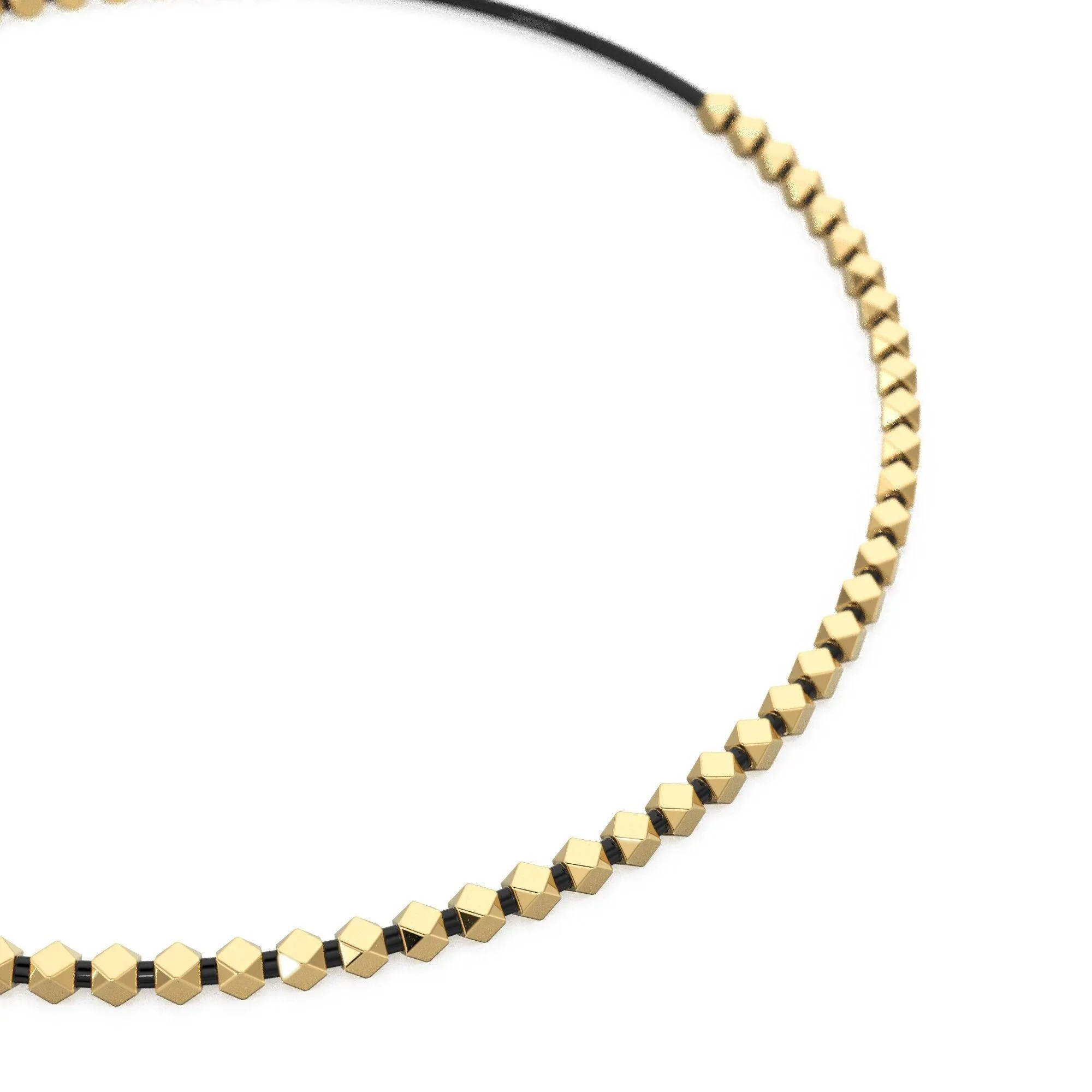 1.8mm 18k Solid Yellow Gold Faceted Nuggets Findings Beads Quantity: (10) or (25)