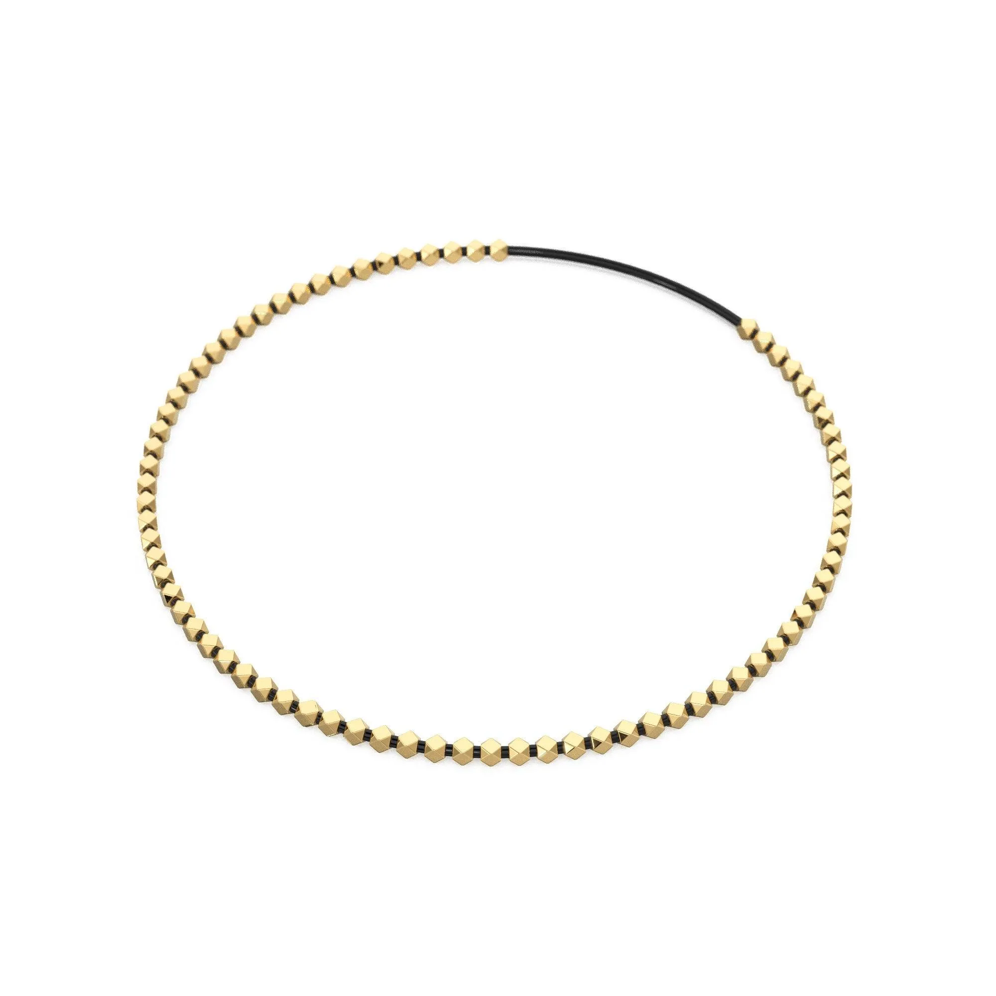 1.8mm 18k Solid Yellow Gold Faceted Nuggets Findings Beads Quantity: (10) or (25)
