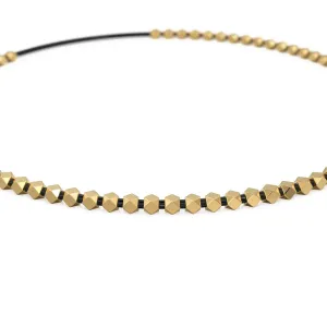 1.8mm 18k Solid Yellow Gold Faceted Nuggets Findings Beads Quantity: (10) or (25)