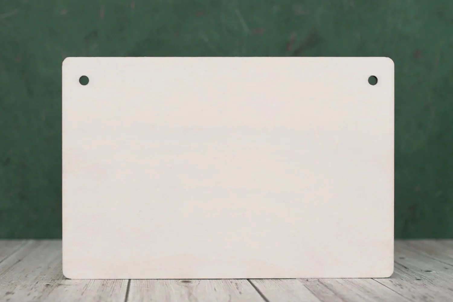 19 cm Wide Blank board plaques with rounded corners - plywood