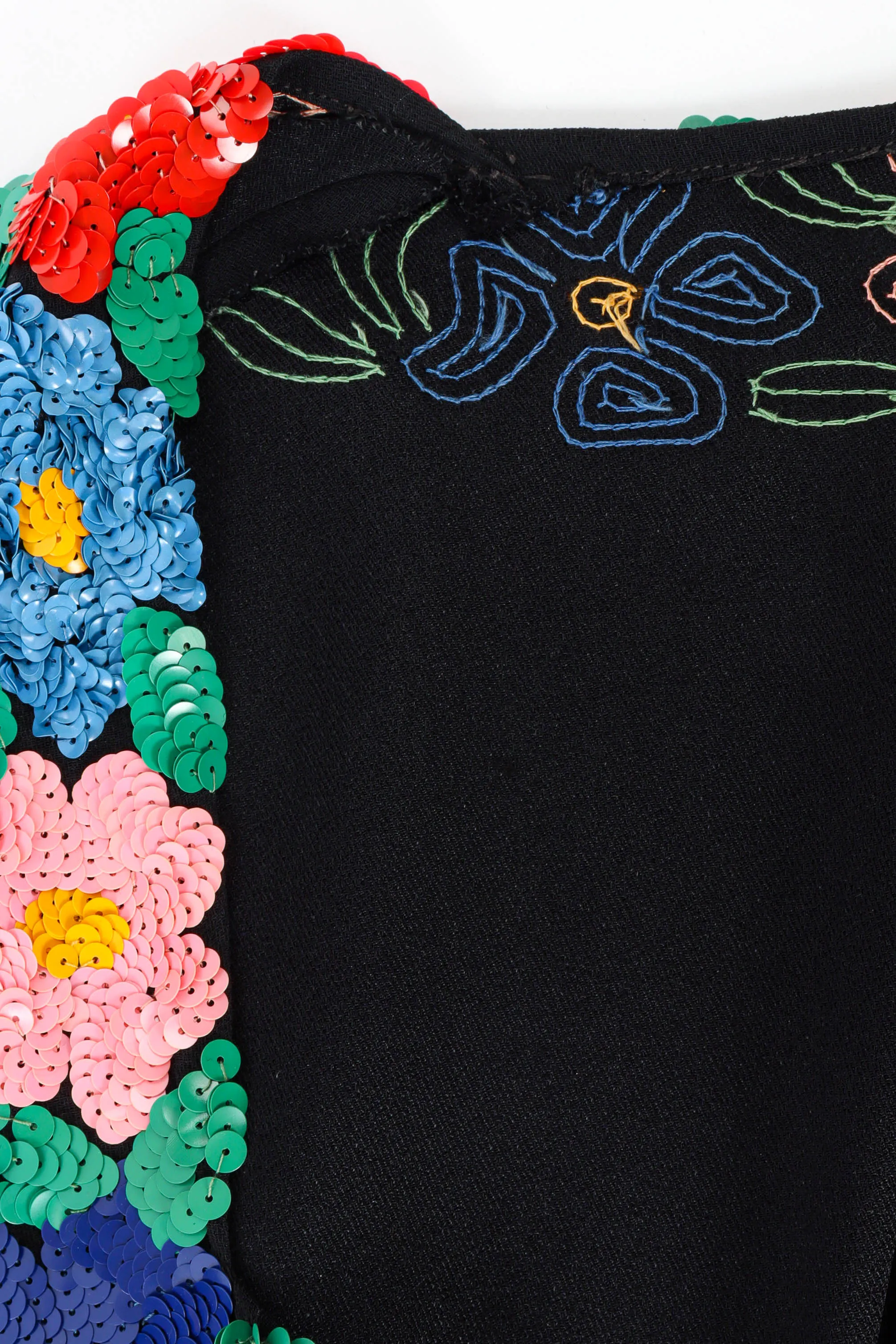 1940s Sleek Floral Maxi Dress