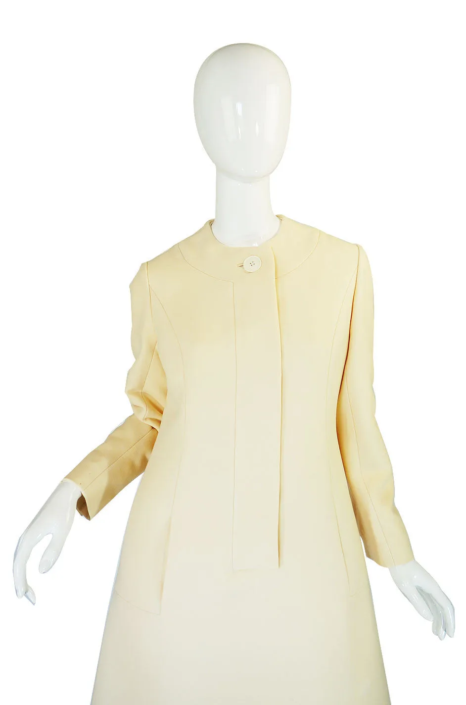 1960s Structured Irene Cream Dress