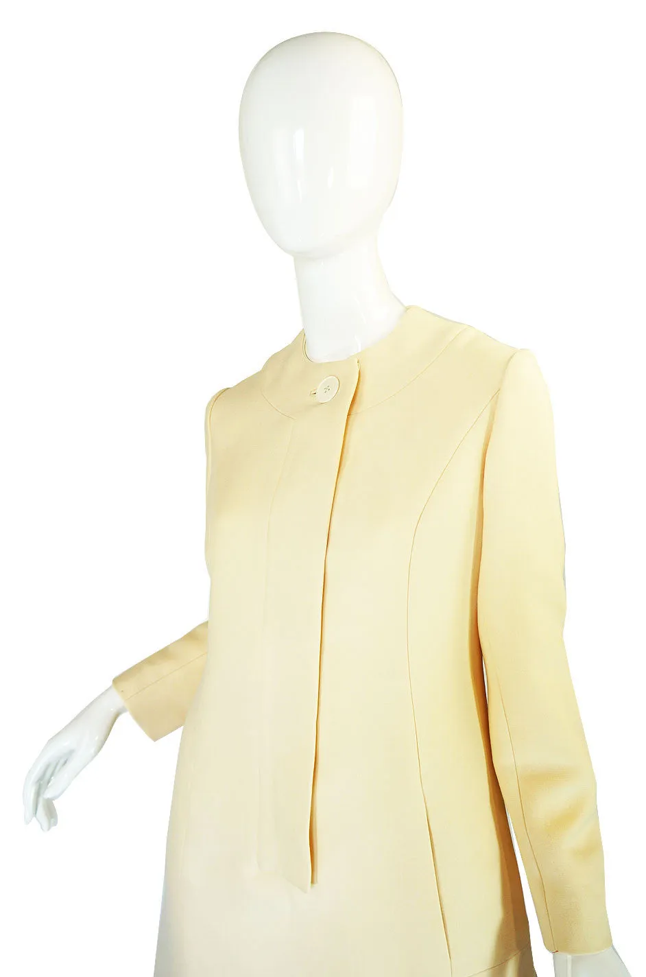1960s Structured Irene Cream Dress