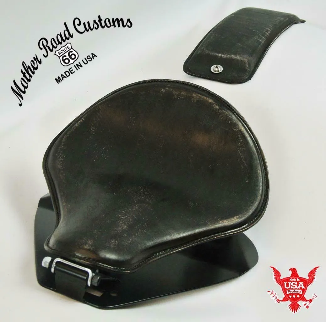 1998-2021 Yamaha V Star 650 Spring Black Dist Leather Seat P-Pad Mounting Kit bc