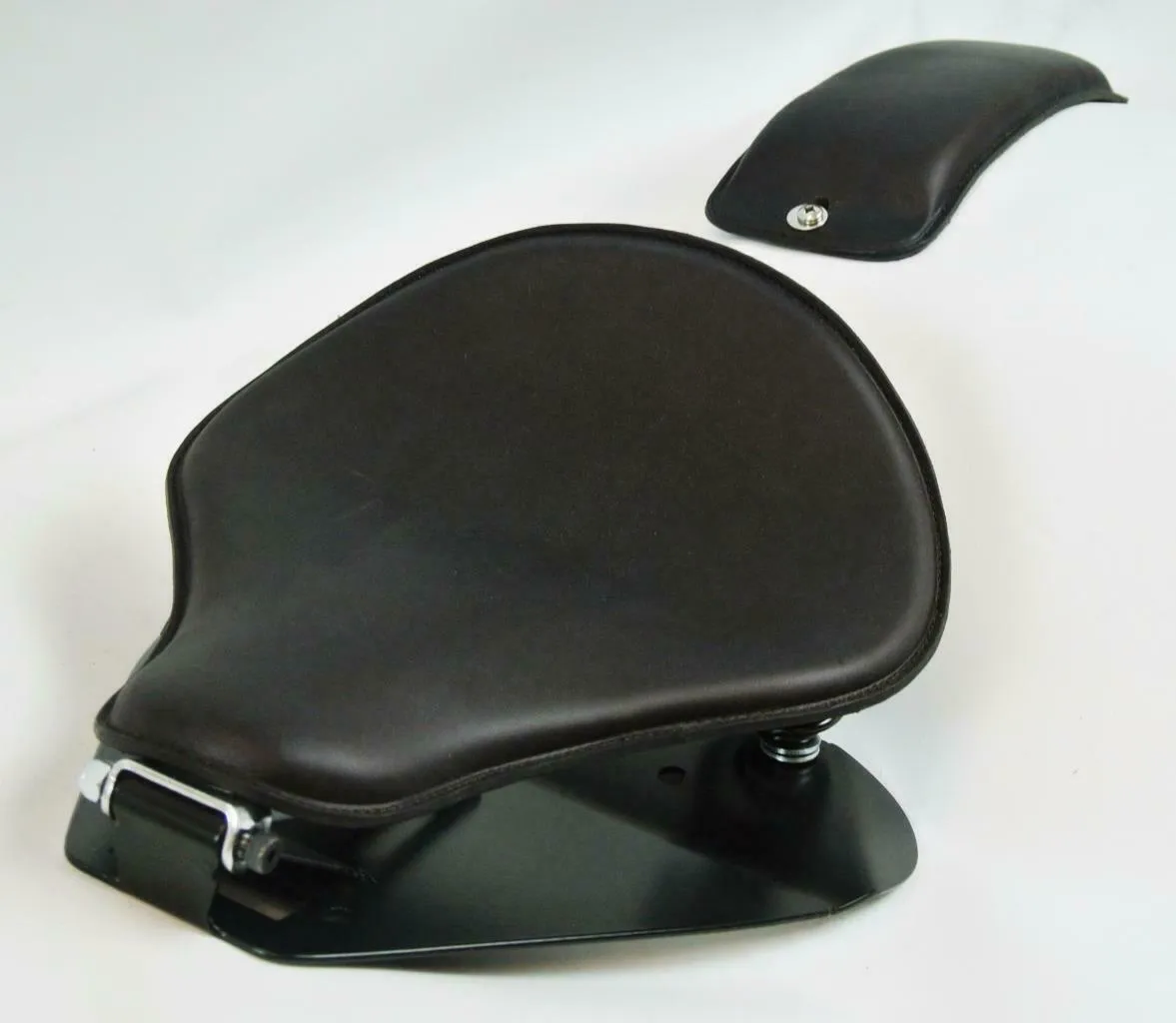 1998-2021 Yamaha V Star 650 Spring Black Leather Solo Seat P-Pad Mounting Kit bc