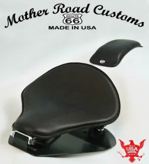 1998-2021 Yamaha V Star 650 Spring Black Leather Solo Seat P-Pad Mounting Kit bc