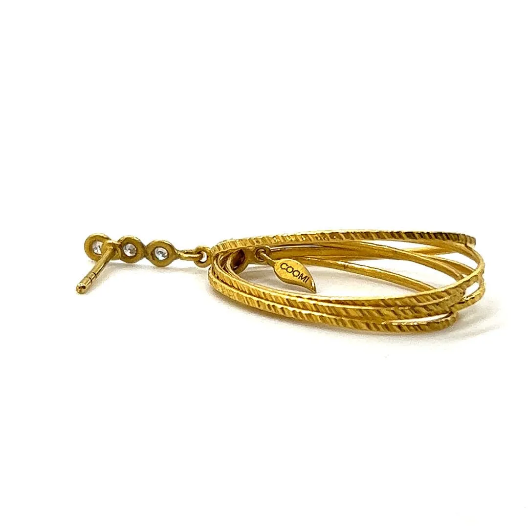 20K Eternity Spring Hoop Earrings