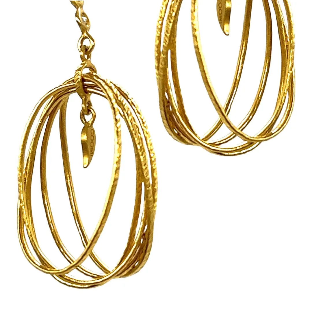 20K Eternity Spring Hoop Earrings