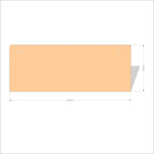 26 cm Wide 3mm thick MDF Plaques with rounded corners