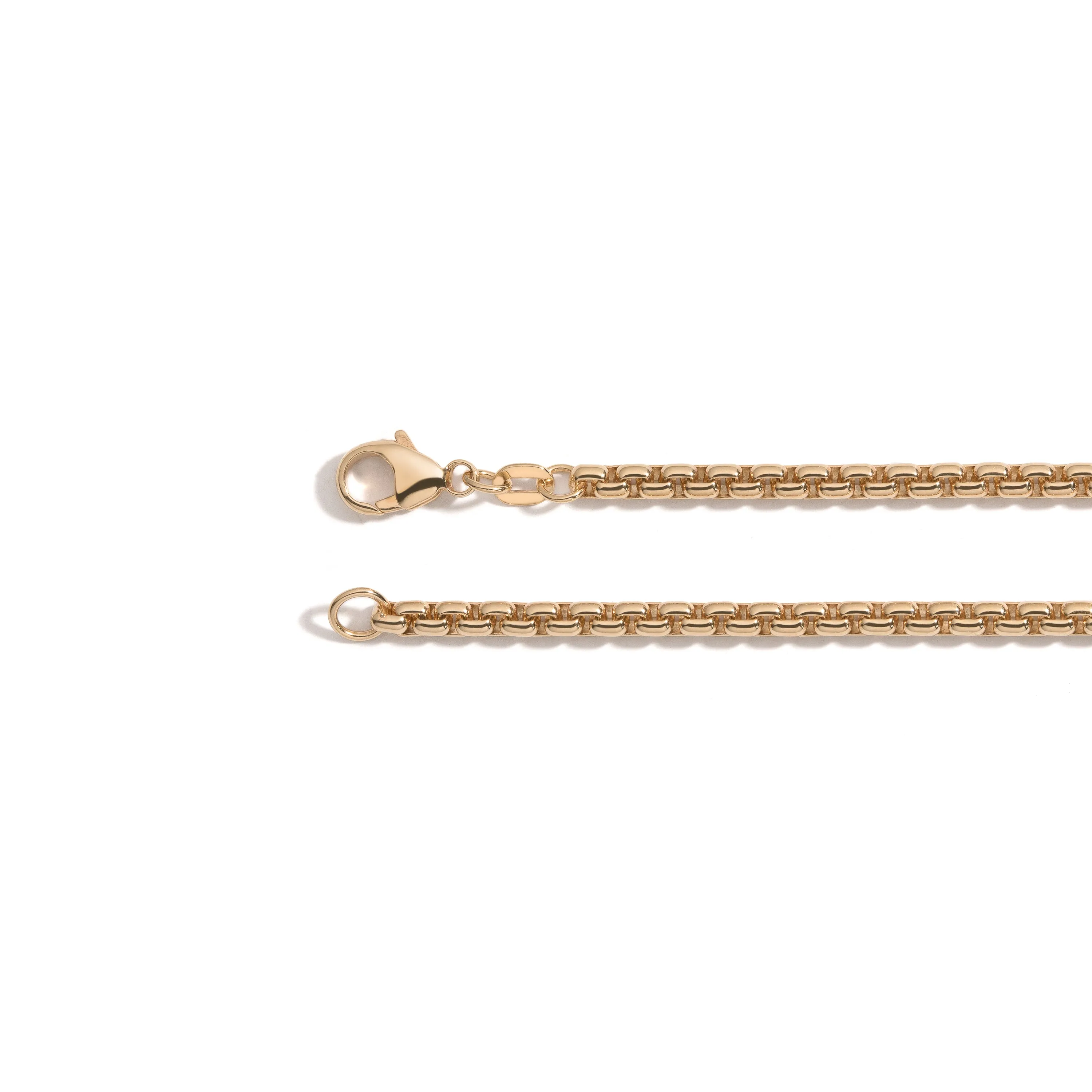 2.7mm Rounded Box Chain Necklace