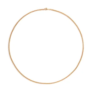 2.7mm Rounded Box Chain Necklace