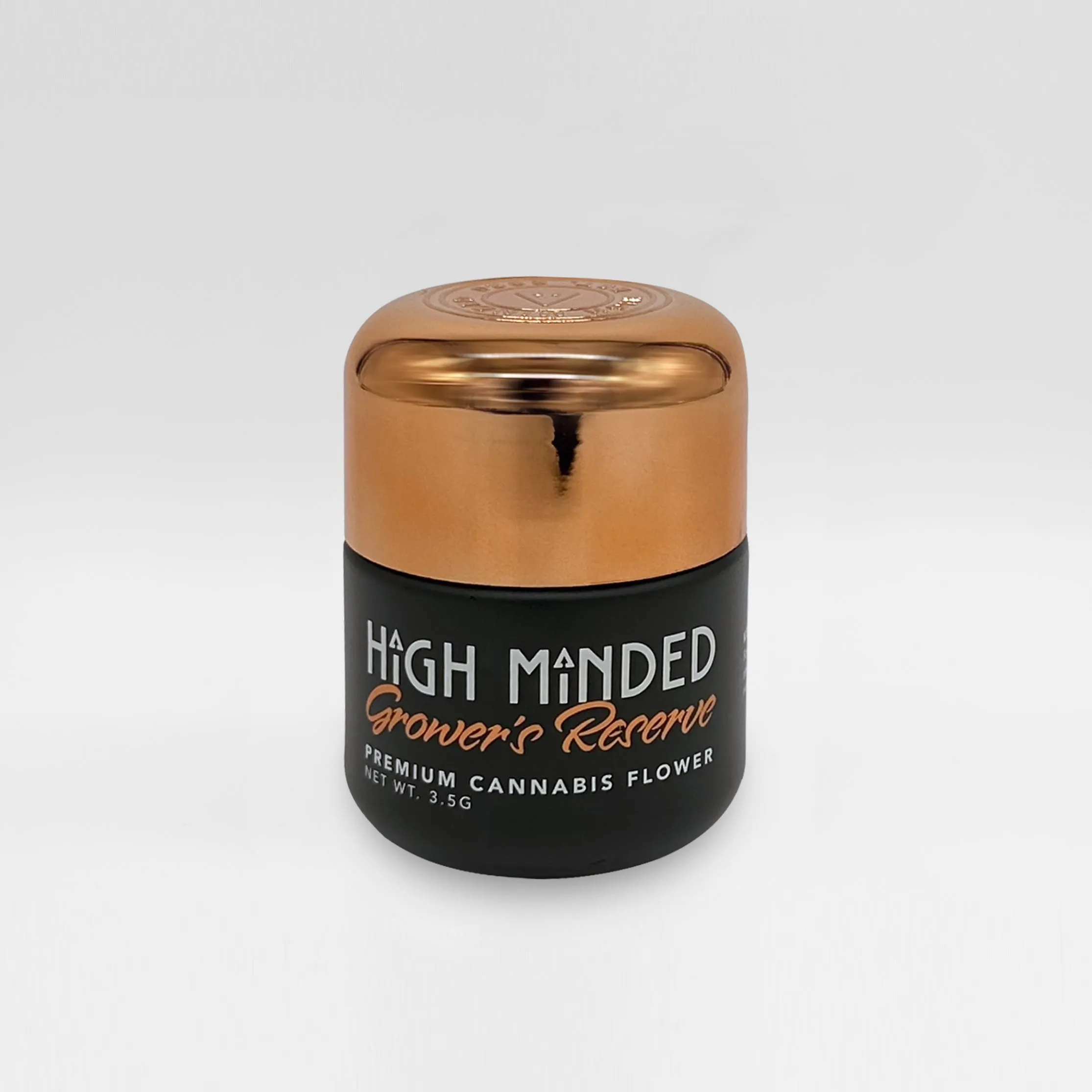 2oz Glass Eighth Jar - Rounded