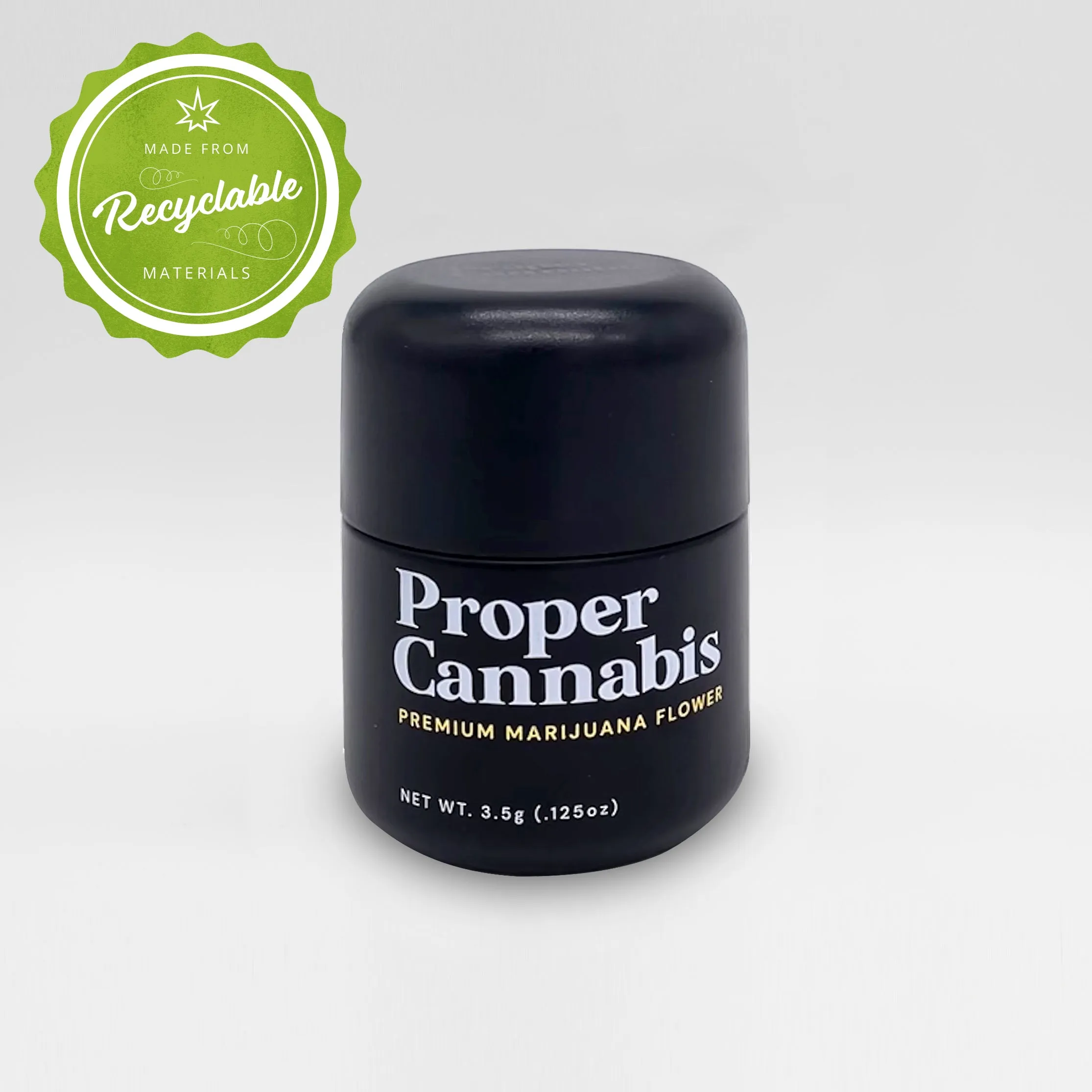 2oz Glass Eighth Jar - Rounded