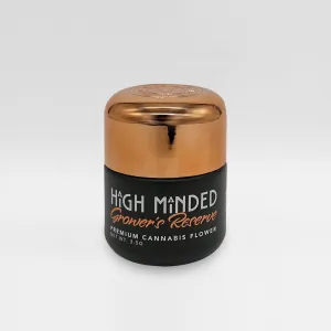 2oz Glass Eighth Jar - Rounded