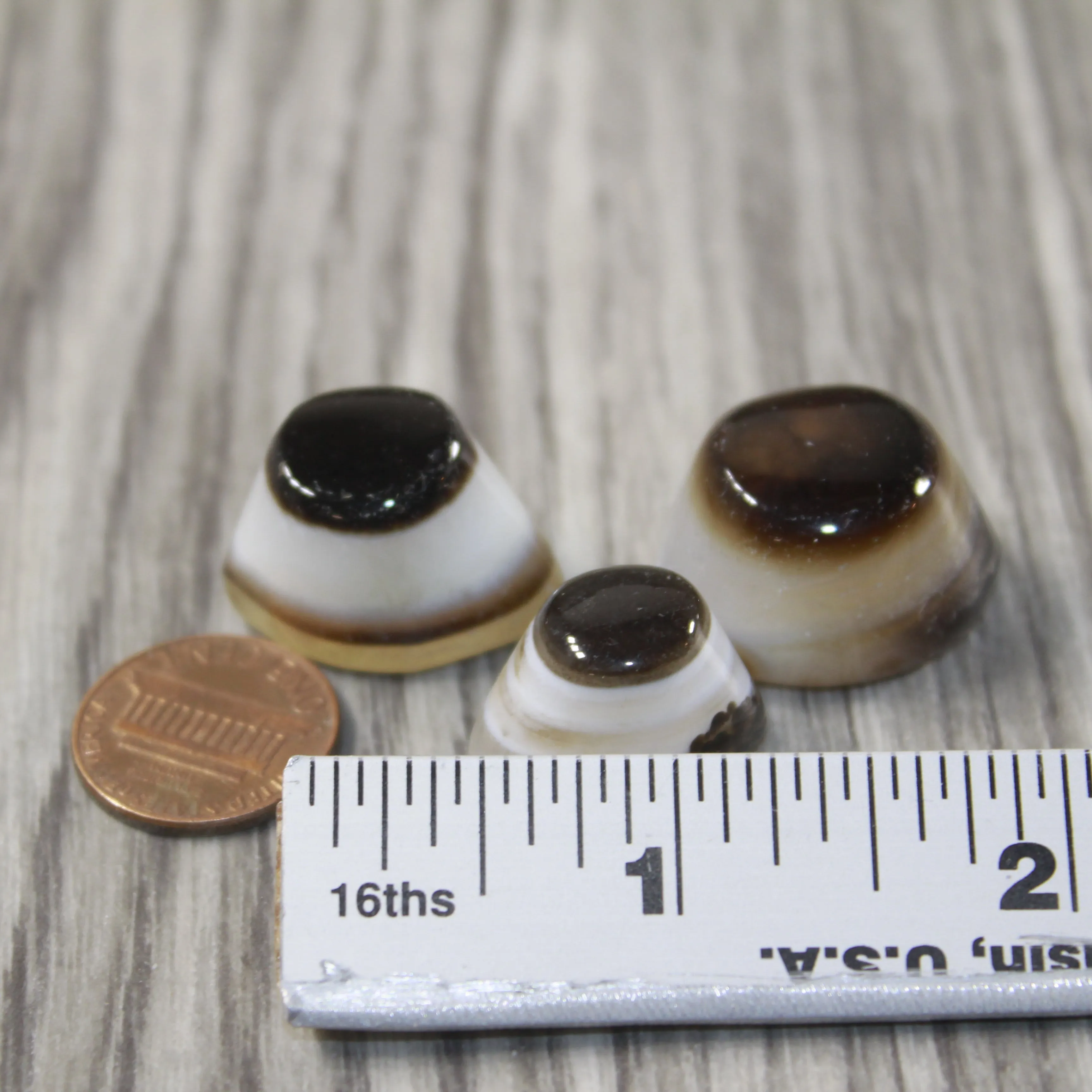 3 Agate Eyes   #4243 Naturally Formed