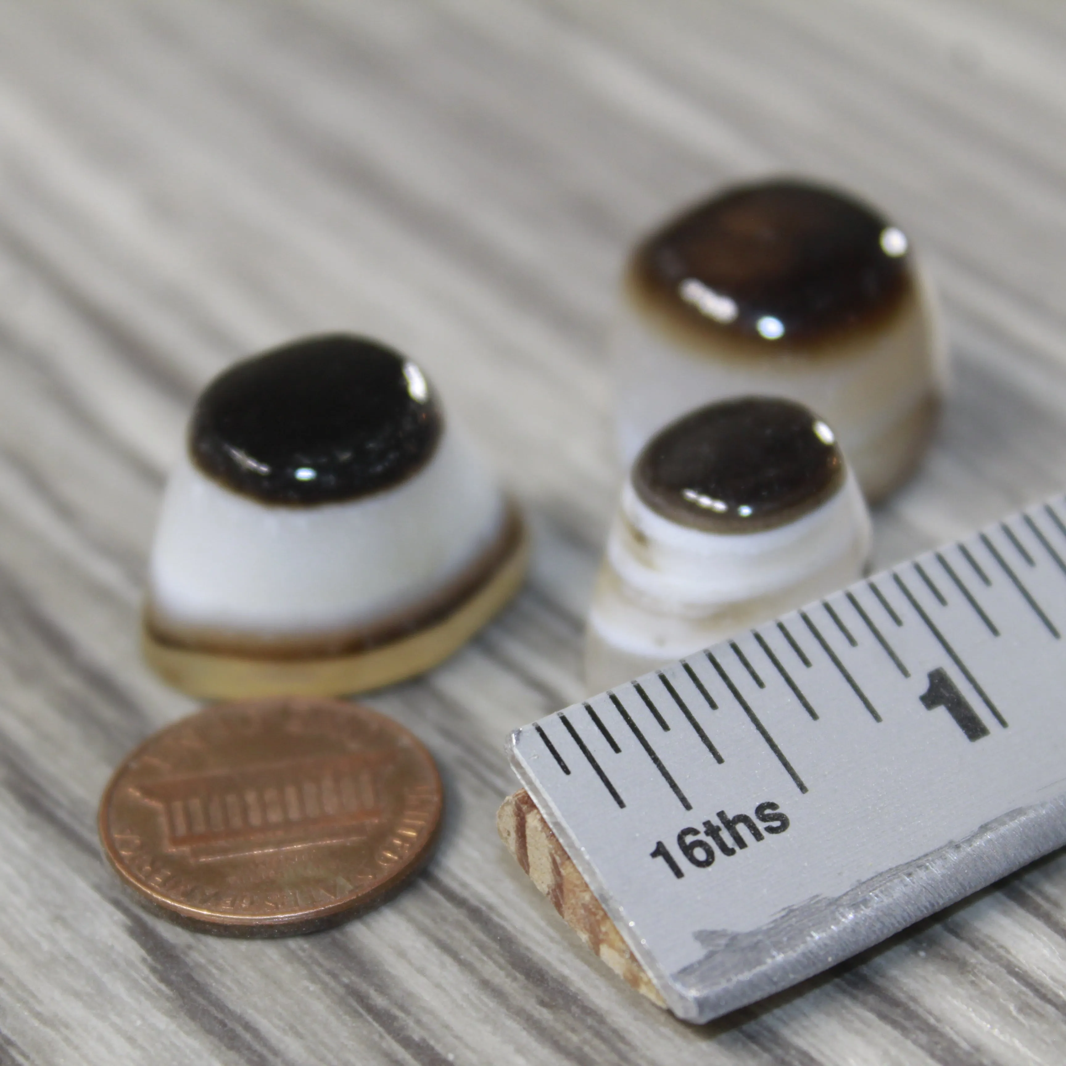 3 Agate Eyes   #4243 Naturally Formed