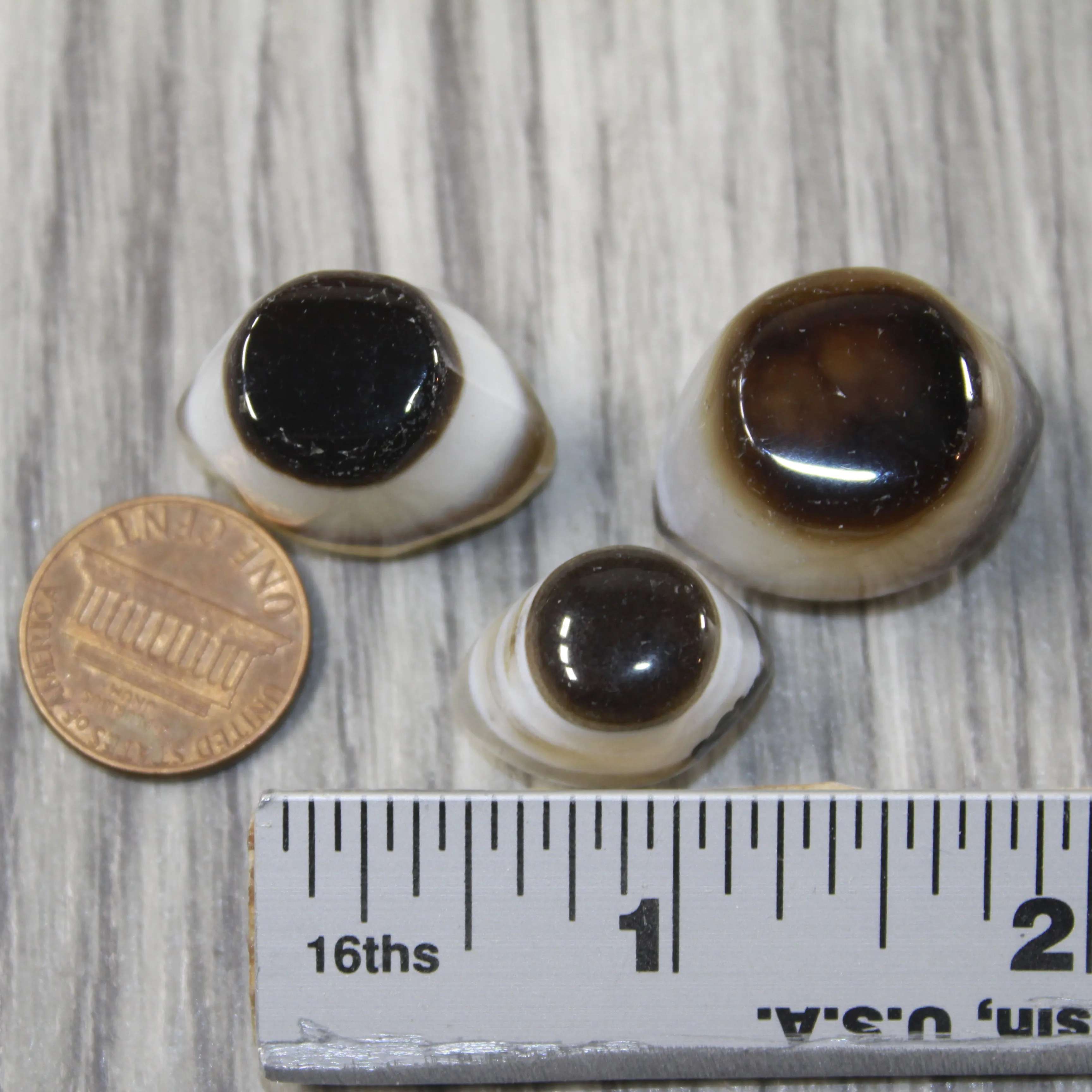 3 Agate Eyes   #4243 Naturally Formed