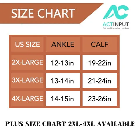3-Pairs ECG Calf Compression Socks for Man and Woman (20-30 mmHG）| ACTINPUT