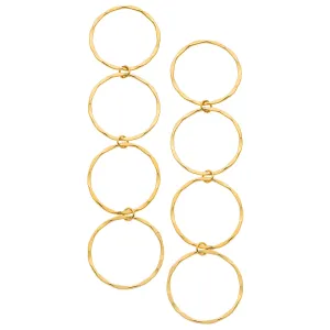 4 Circle Drop Earrings