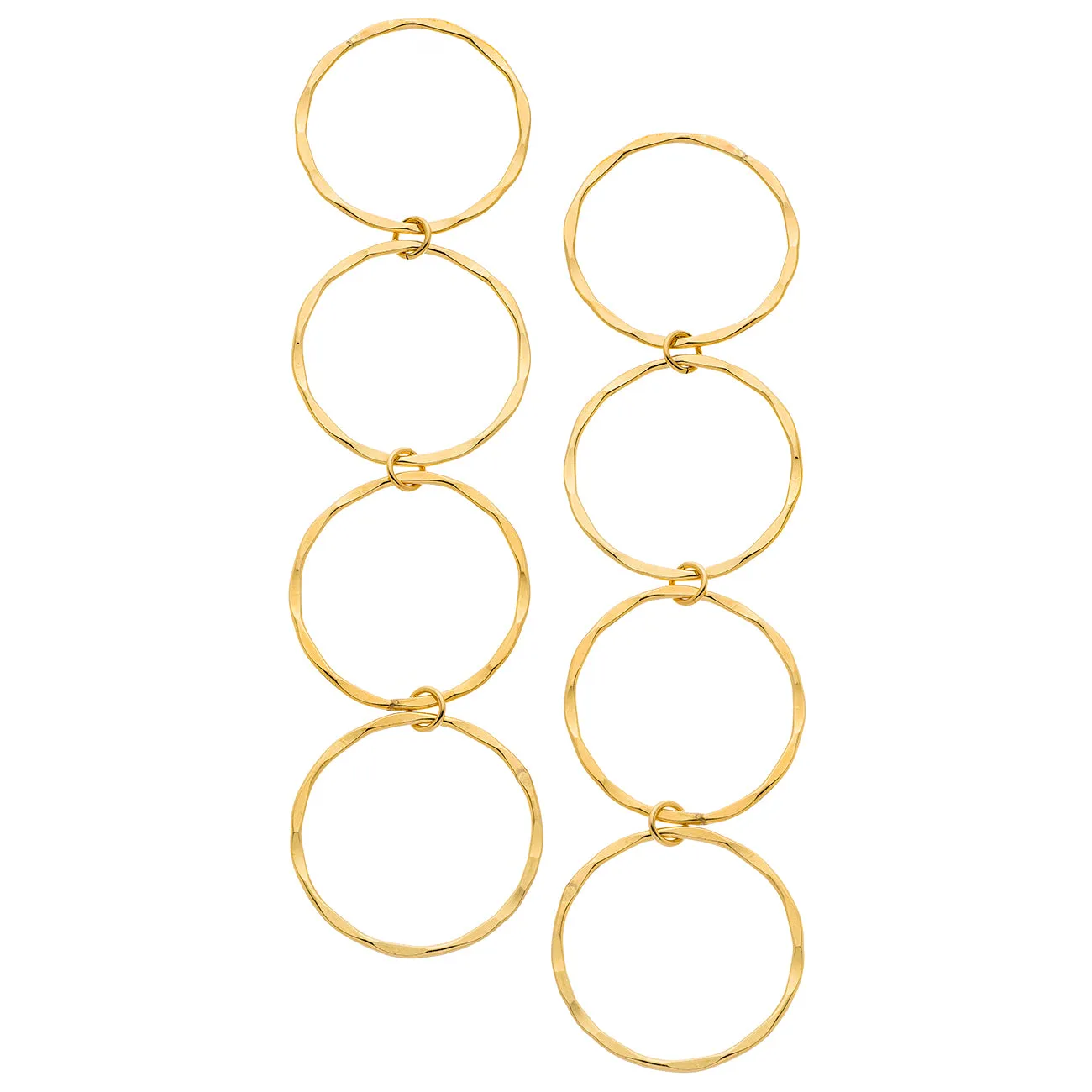 4 Circle Drop Earrings