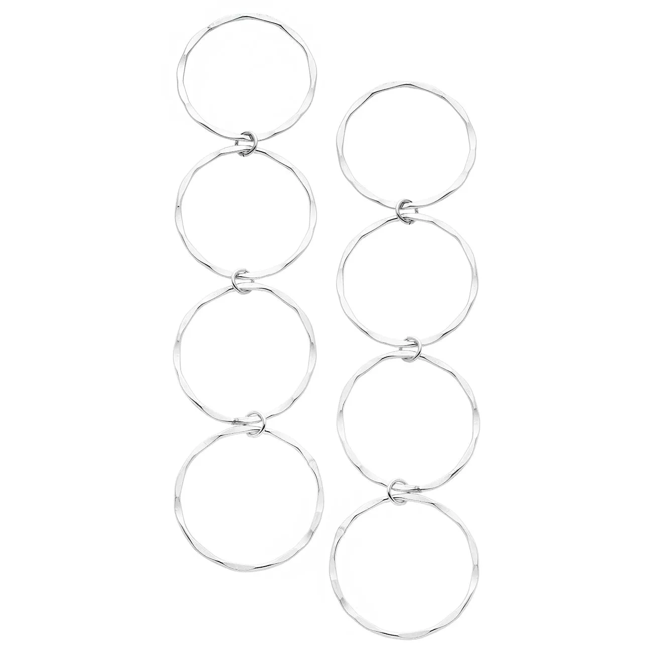 4 Circle Drop Earrings